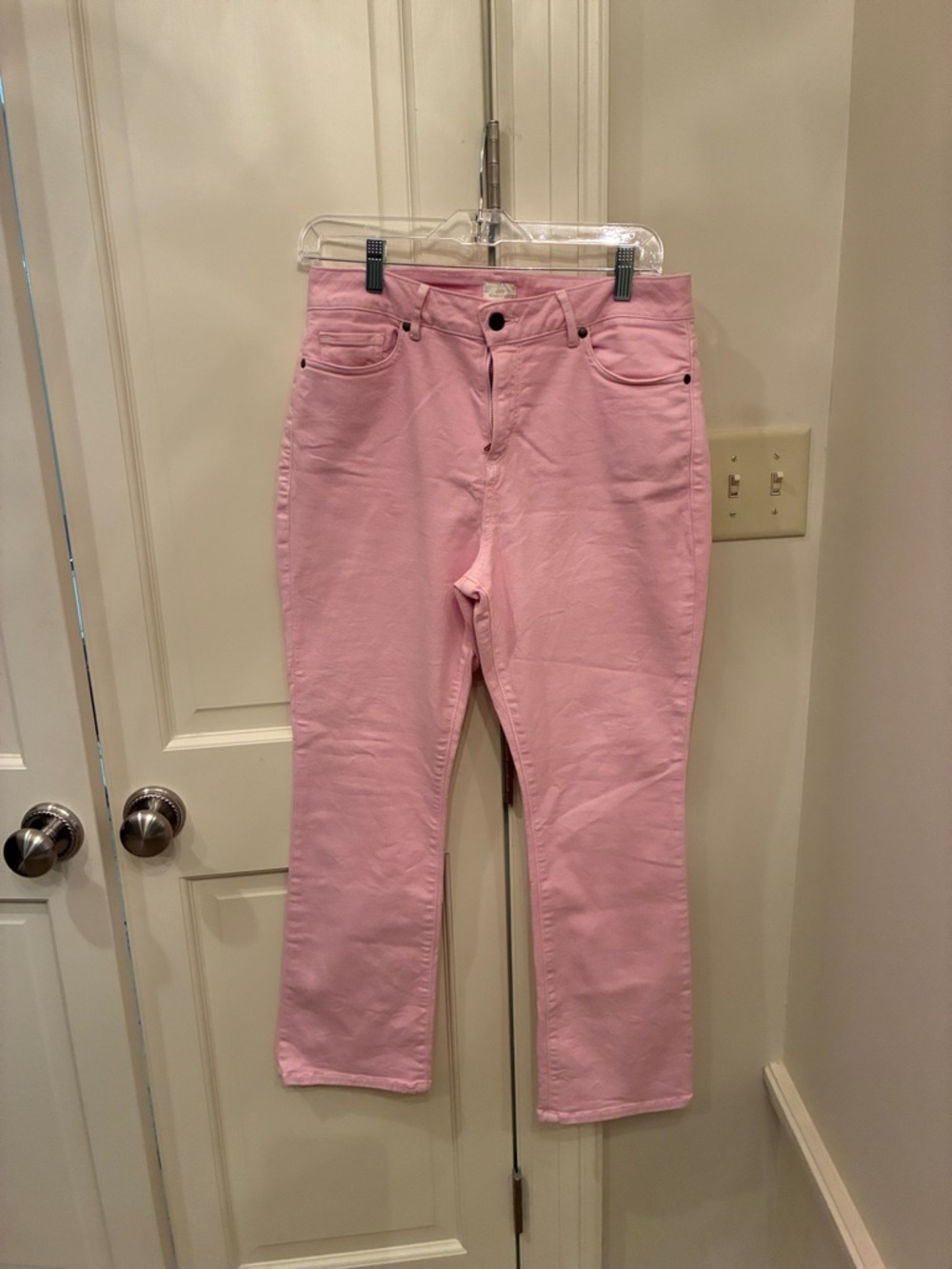ANN MASHBURN flare crop jeans